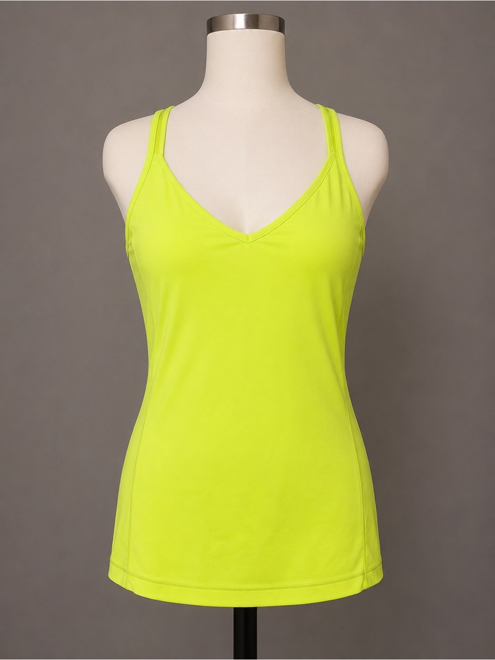 lululemon athletica Neon Yellow V-Neck Strappy Tank